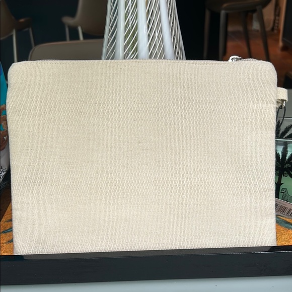 Circus 💚 by Sam Edelman Pineapple Embroidered Clutch - Cream and Green - Picture 2 of 6